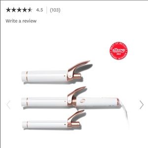 T3 twirl trio interchangeable curling iron w/clamp